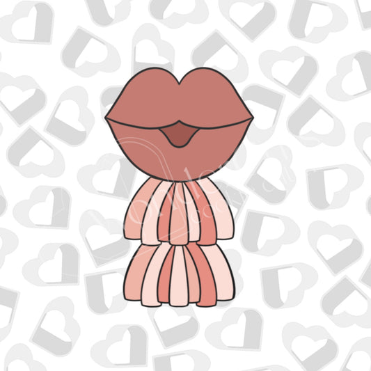 Tassel Lip Balloon -Cookie Cutter