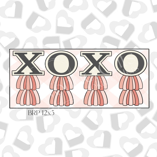 Tassel XO Balloon- Cookie Cutter