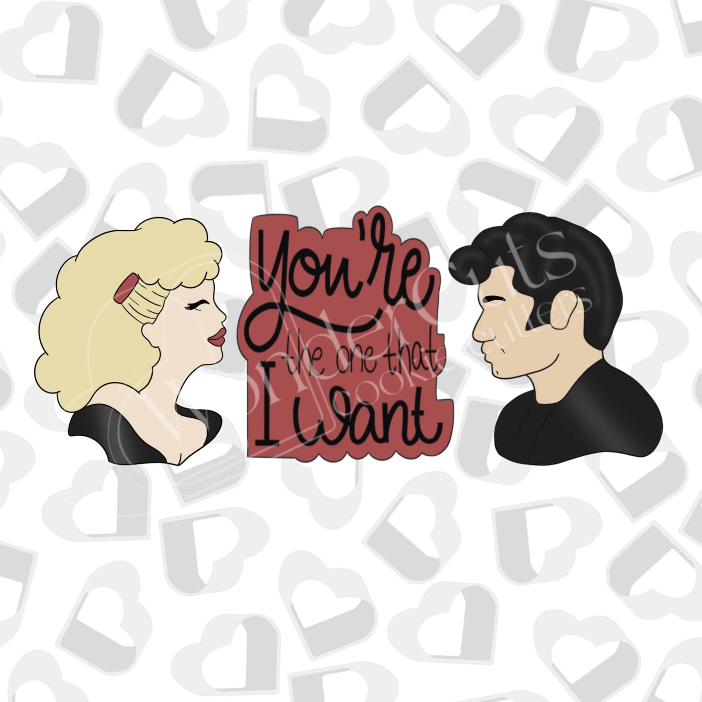 You're The One That I Want- Set of 3 Cookie Cutter