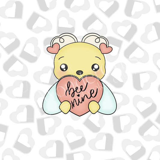 Valentine Bee- Set of 2 Cookie Cutter