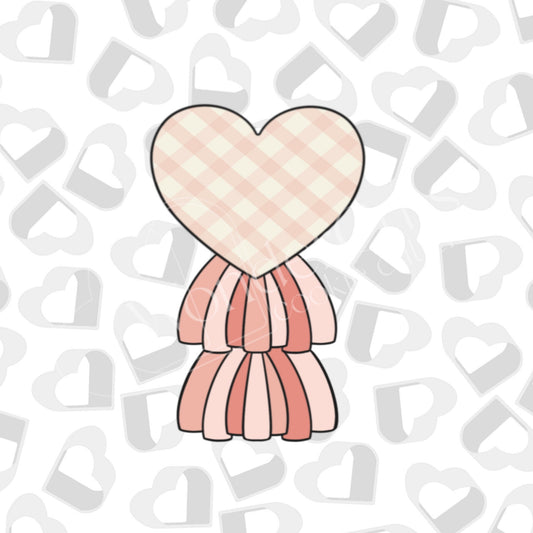 Tassel Heart Balloon- Cookie Cutter