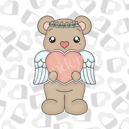 Valentine Cupid Bear -Set of 3 Cookie Cutter