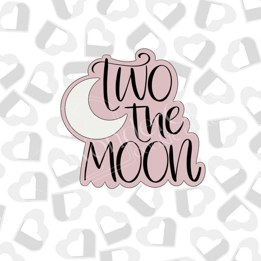 Two the Moon Plaque Cookie Cutter