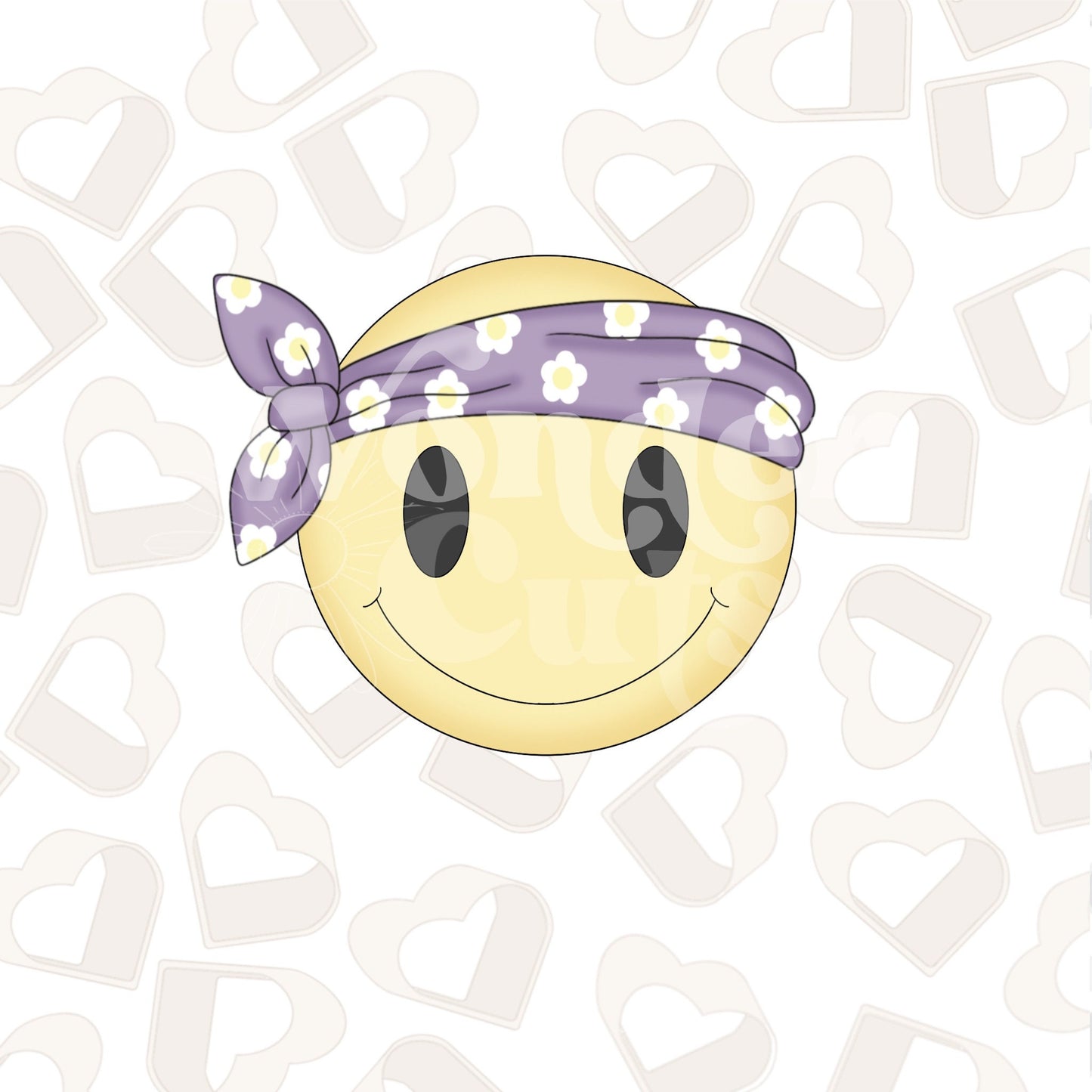 Hippie Smiley Face Cookie Cutter