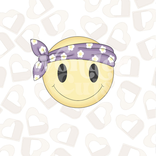 Hippie Smiley Face Cookie Cutter
