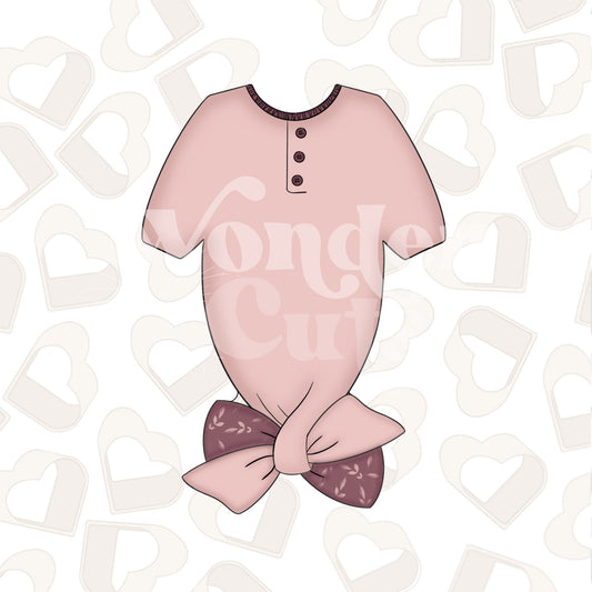 Tied Baby Onesie Cookie Cutter