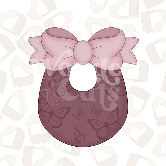 Baby Bib with Bow Cookie Cutter