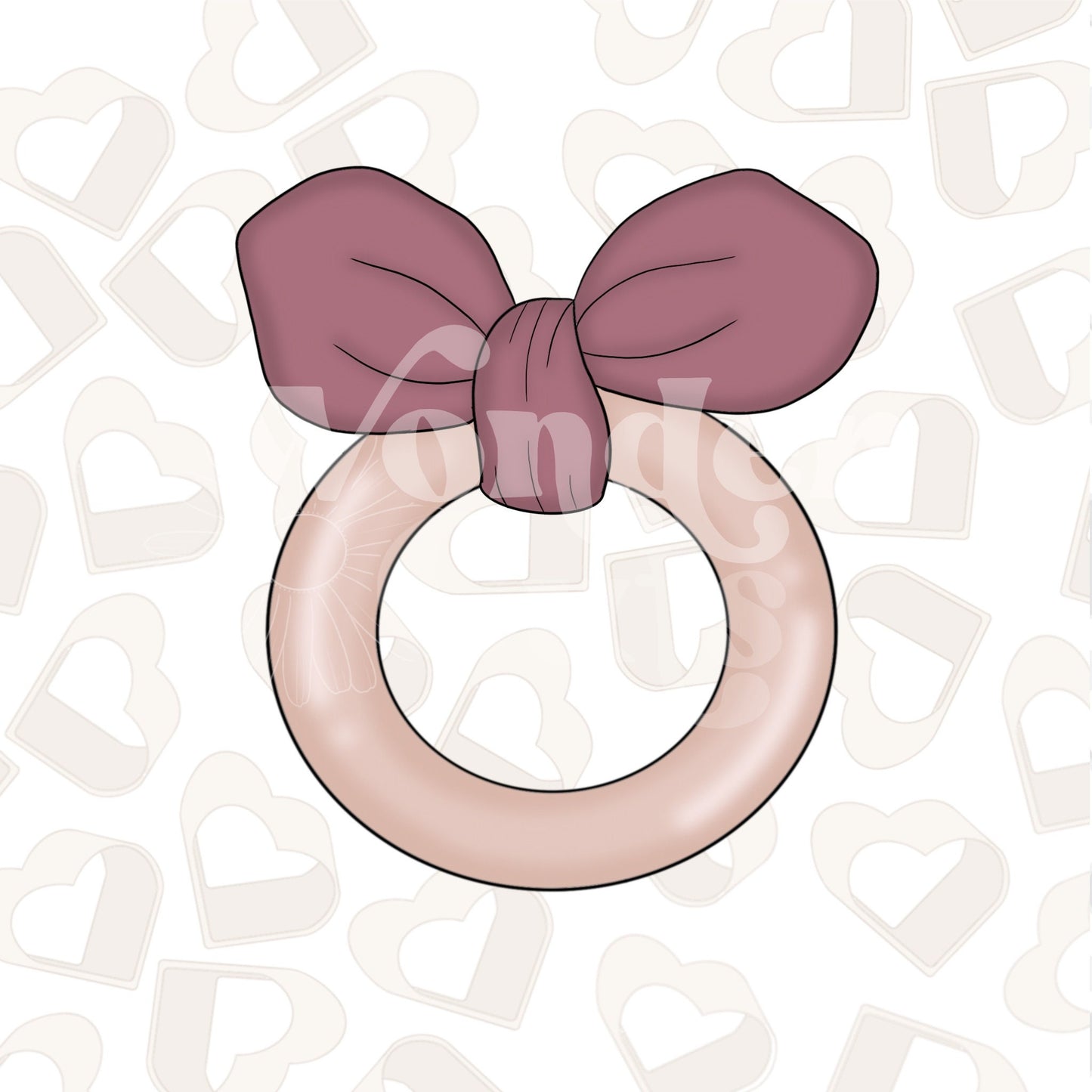 Boho Baby Rattle Cookie Cutter