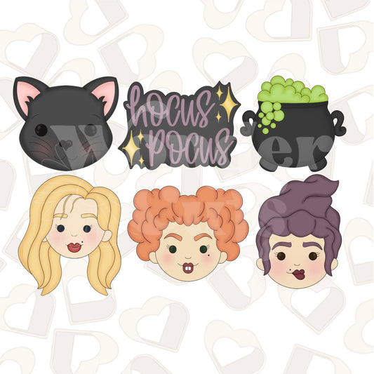 Hocus Pocus Set- 6 Cookie Cutter