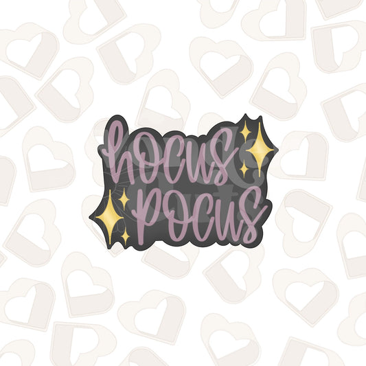Hocus Pocus Plaque - Halloween Cookie Cutter
