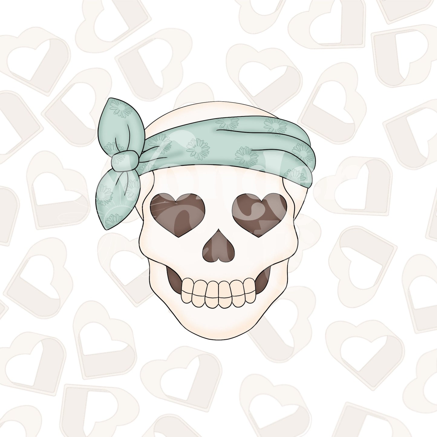Groovy Skull Cookie Cutter