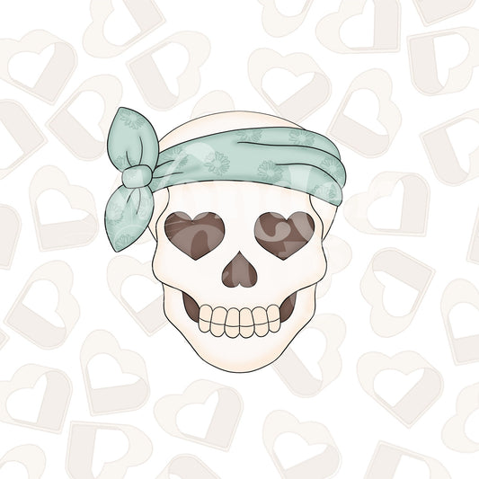 Groovy Skull Cookie Cutter