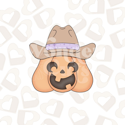 Cowboy Pumpkin Cookie Cutter