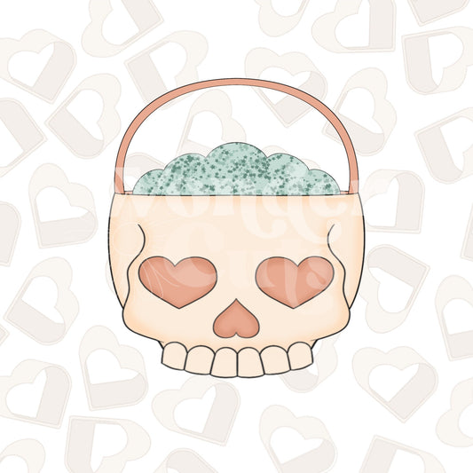 Skull Candy Bucket Cookie Cutter