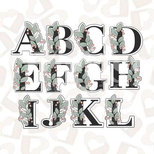 Green & Berry Letter Cookie Cutter