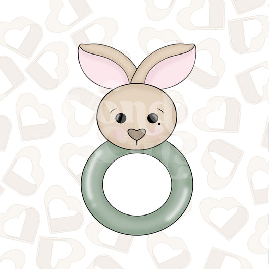 Bunny Baby Rattle Cookie Cutter