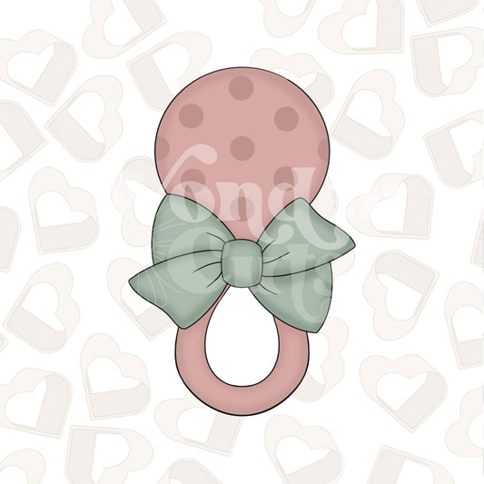 Bow Rattle  2 Cookie Cutter