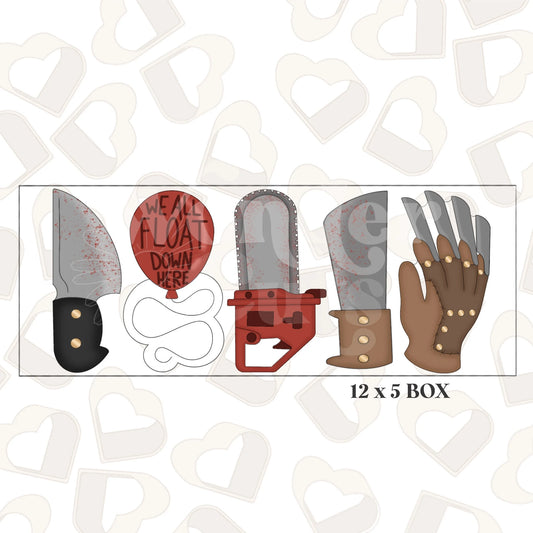 Killer Halloween 5 Piece Set- Halloween Cookie Cutter