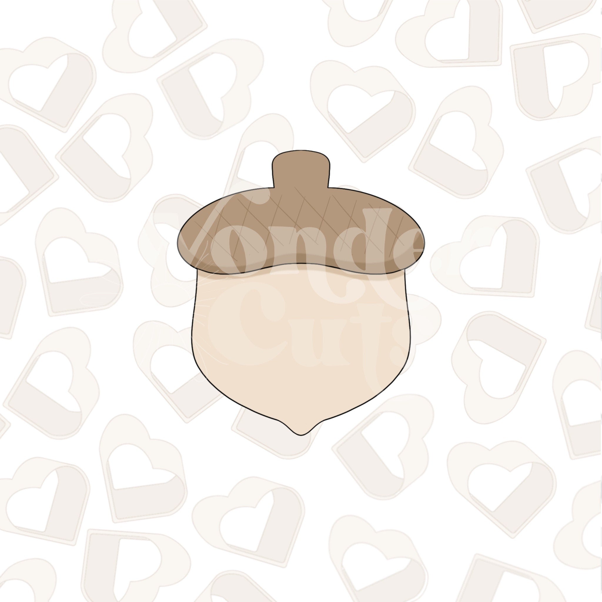 Acorn Cookie Cutter – WonderCutsCookieCutters
