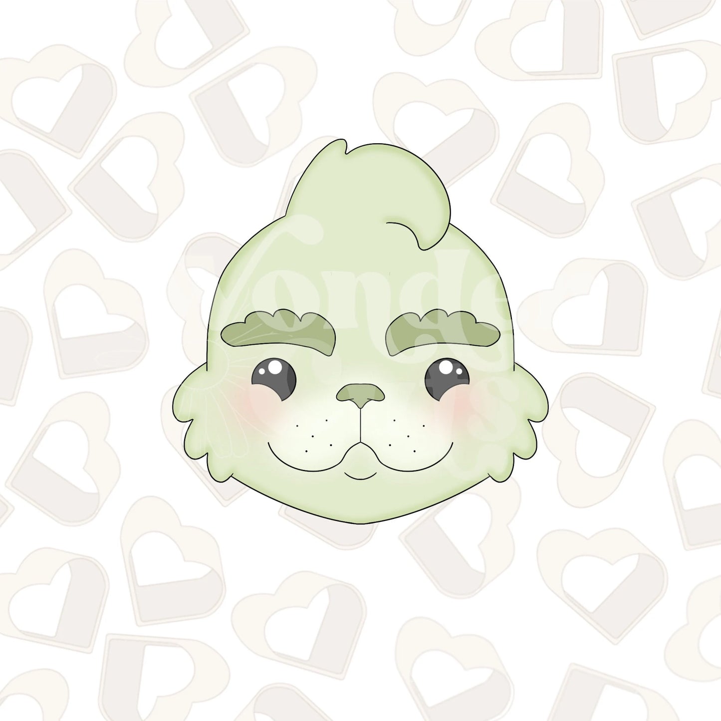 Fuzzy Green Cookie Cutter