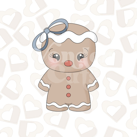 Cheerful Gingy Girl Cookie Cutter