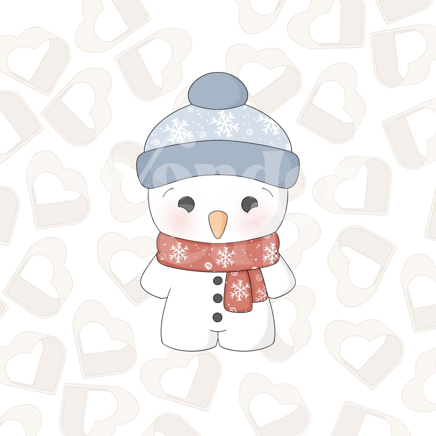 Cheerful Snowman Cookie Cutter