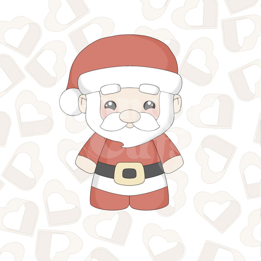 Cheerful Santa Cookie Cutter