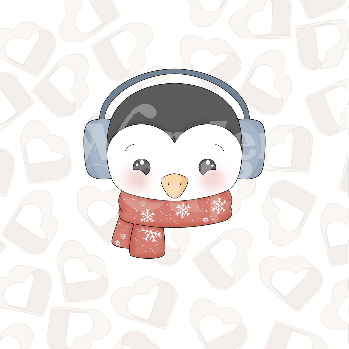 Advent Penguin Face Cookie Cutter