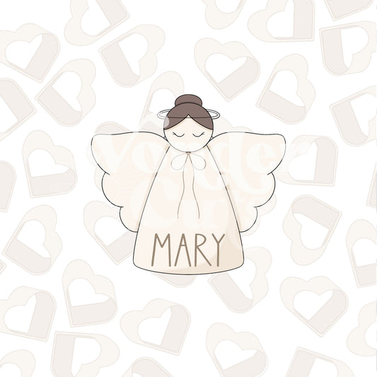 Girl Christmas Angel Name Cookie Cutter