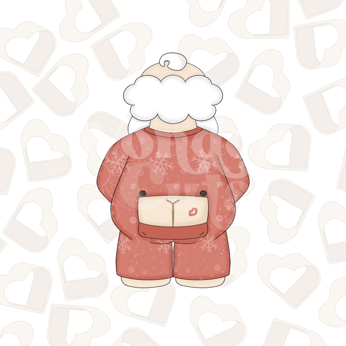 Cheeky Santa Cookie Cutter