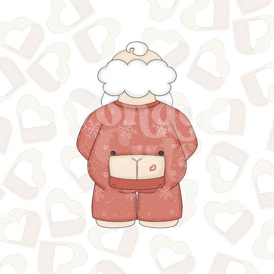 Cheeky Santa Cookie Cutter