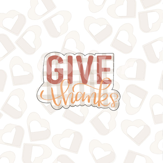Give Thanks Plaque