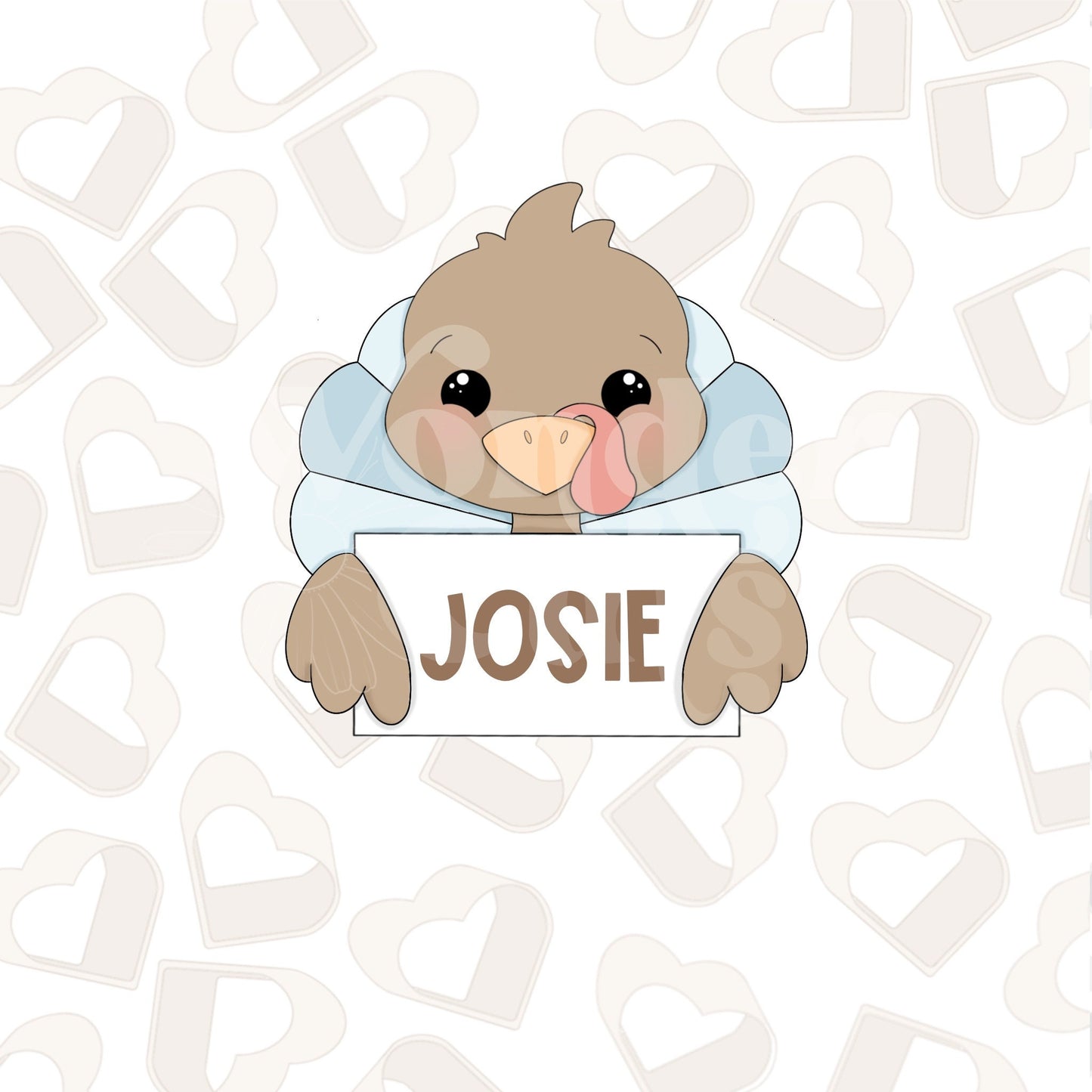 Turkey Name Plaque Cookie Cutter