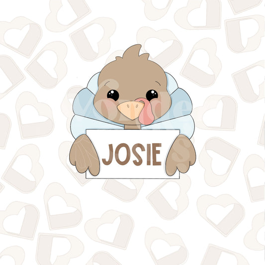 Turkey Name Plaque Cookie Cutter