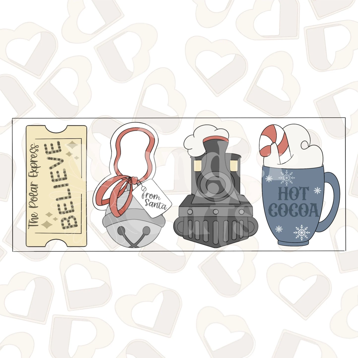 Polar Express- Set of 4 Cookie Cutter