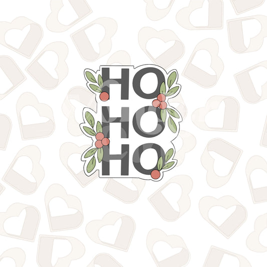 Holly Ho Ho Ho Cookie Cutter