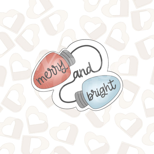 Merry and Bright Lightbulb Cookie Cutter