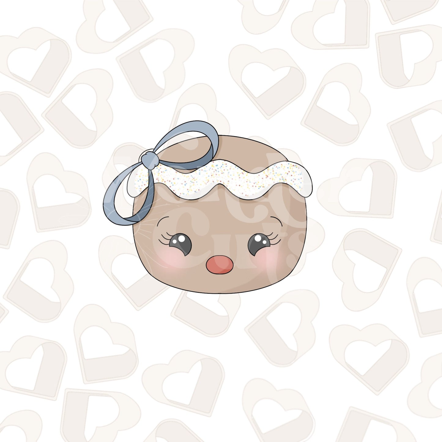 Gingy Girl Face Cookie Cutter