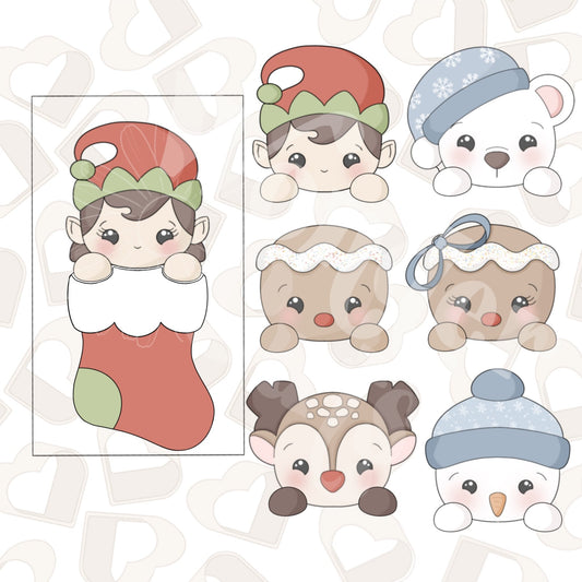 Christmas Character Stocking Cookie Cutter