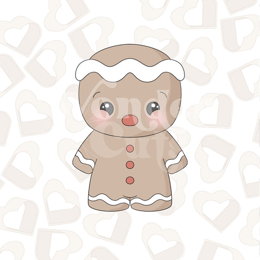 Cheerful Gingy Boy Cookie Cutter