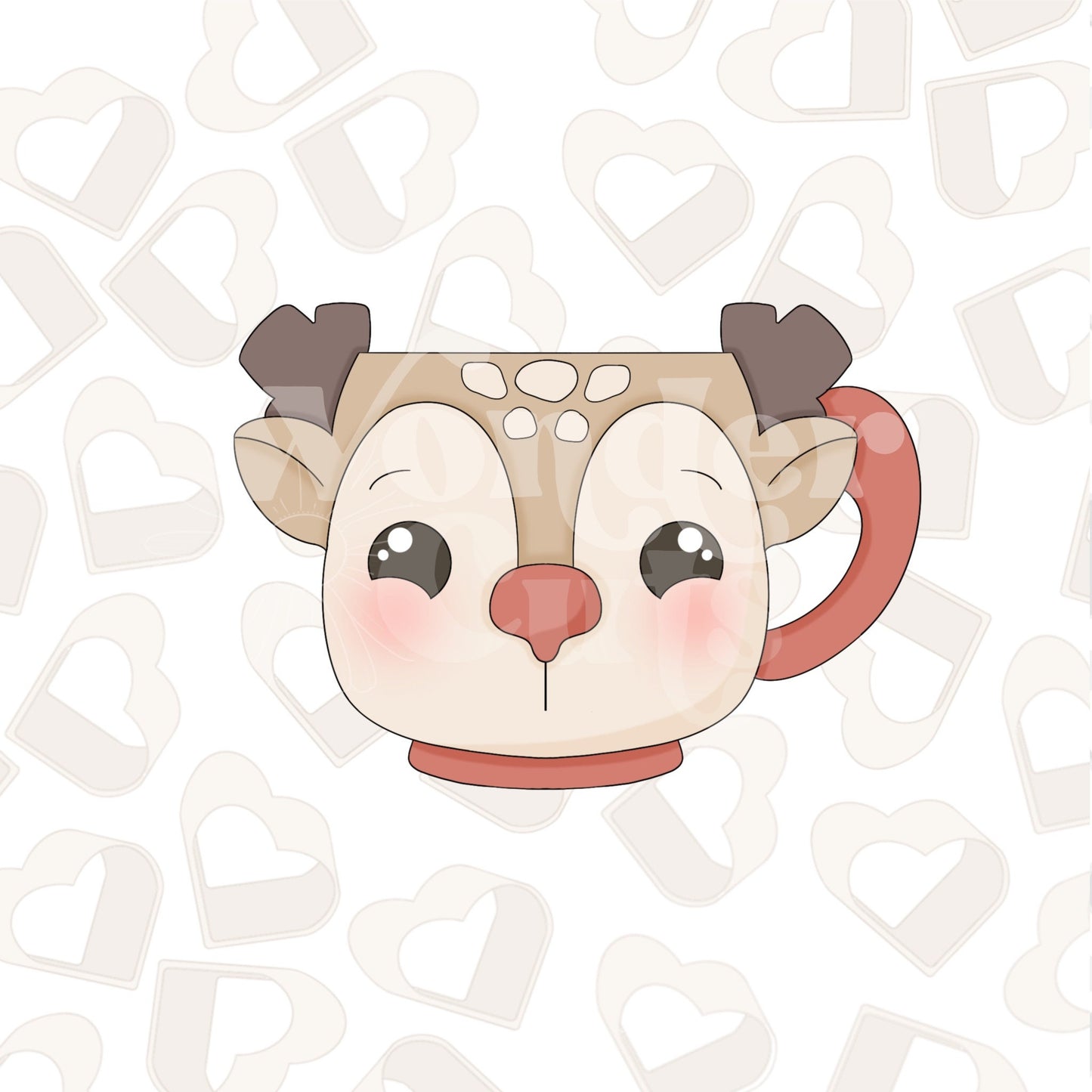 Reindeer Mug 1 Cookie Cutter