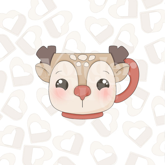 Reindeer Mug 1 Cookie Cutter