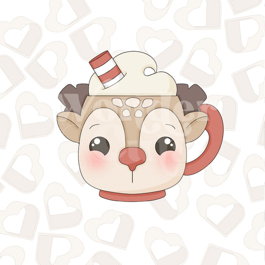 Reindeer Mug 2 Cookie Cutter