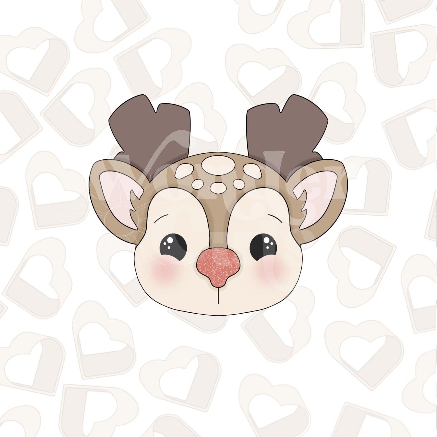 Reindeer Face Edition 2 Cookie Cutter