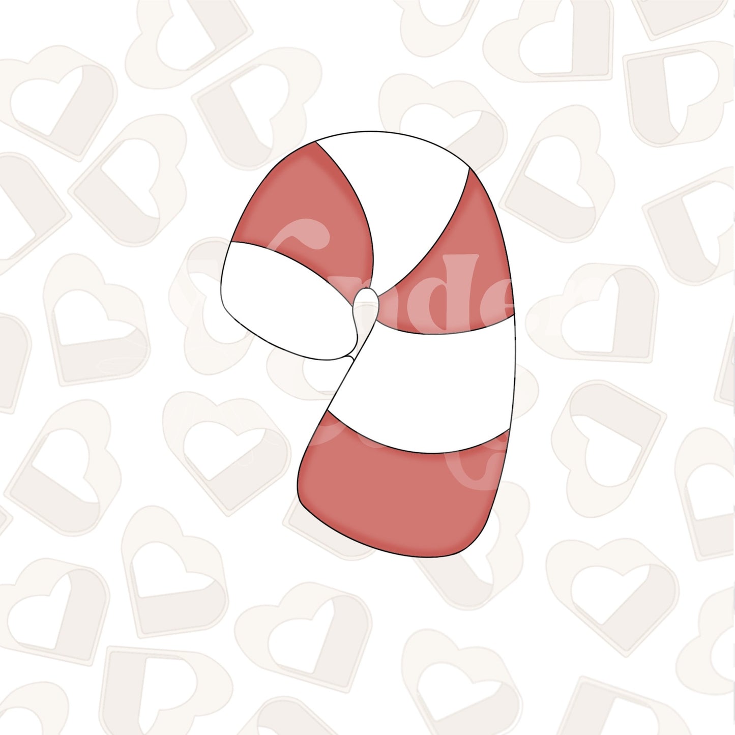 Advent Candy Cane Cookie Cutter