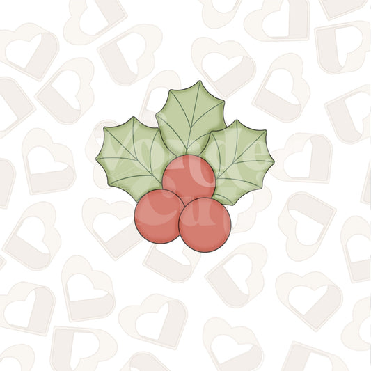 Advent Holly Berries Cookie Cutter