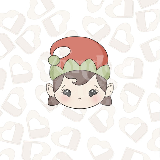 Elf Girl (No Collar) Cookie Cutter