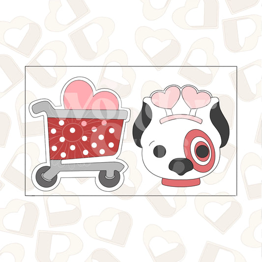 Shopping Dog Set of 2 Cookie Cutter
