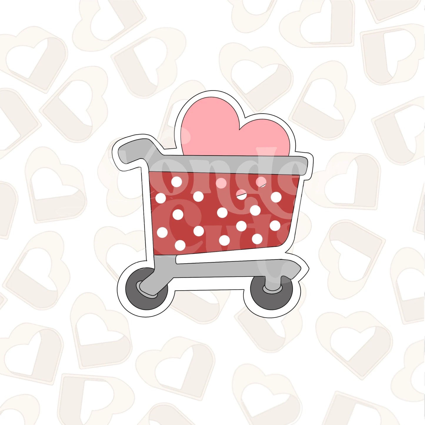 Heart Cart Cookie Cutter