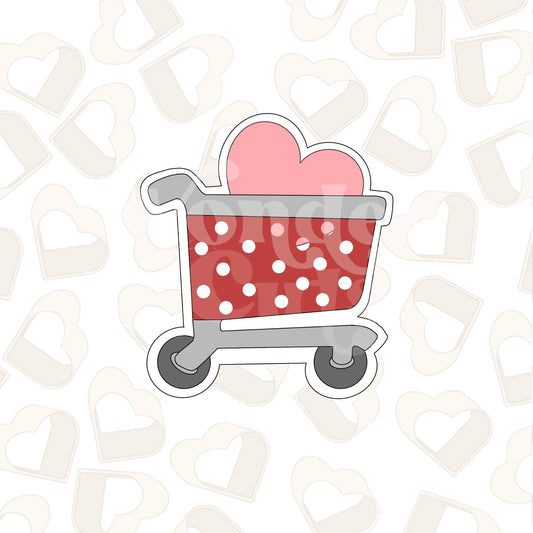 Heart Cart Cookie Cutter